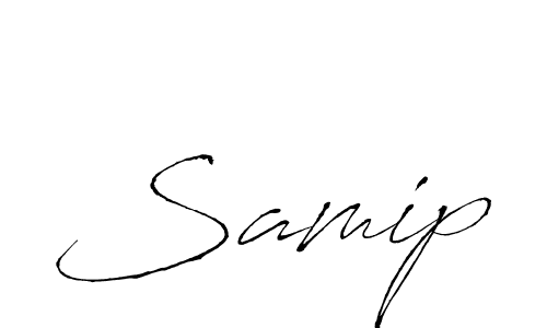 The best way (Antro_Vectra) to make a short signature is to pick only two or three words in your name. The name Samip include a total of six letters. For converting this name. Samip signature style 6 images and pictures png