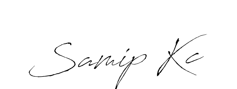 Also we have Samip Kc name is the best signature style. Create professional handwritten signature collection using Antro_Vectra autograph style. Samip Kc signature style 6 images and pictures png