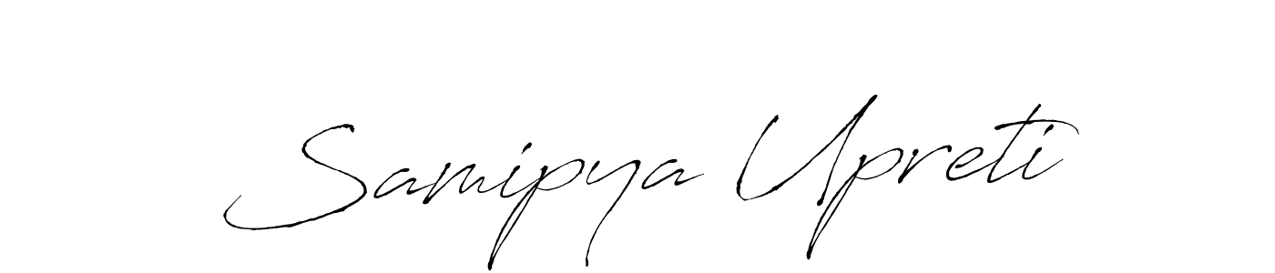 You should practise on your own different ways (Antro_Vectra) to write your name (Samipya Upreti) in signature. don't let someone else do it for you. Samipya Upreti signature style 6 images and pictures png
