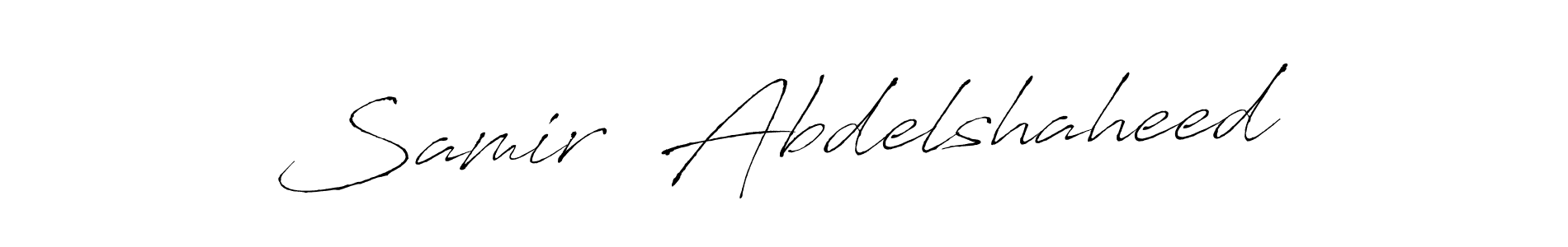 Use a signature maker to create a handwritten signature online. With this signature software, you can design (Antro_Vectra) your own signature for name Samir  Abdelshaheed. Samir  Abdelshaheed signature style 6 images and pictures png