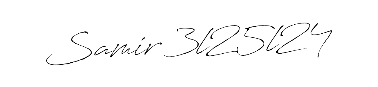 Also we have Samir 3l25l24 name is the best signature style. Create professional handwritten signature collection using Antro_Vectra autograph style. Samir 3l25l24 signature style 6 images and pictures png