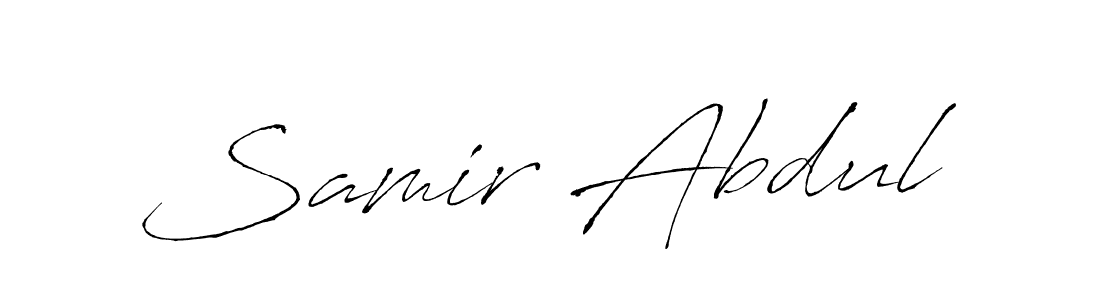 Design your own signature with our free online signature maker. With this signature software, you can create a handwritten (Antro_Vectra) signature for name Samir Abdul. Samir Abdul signature style 6 images and pictures png