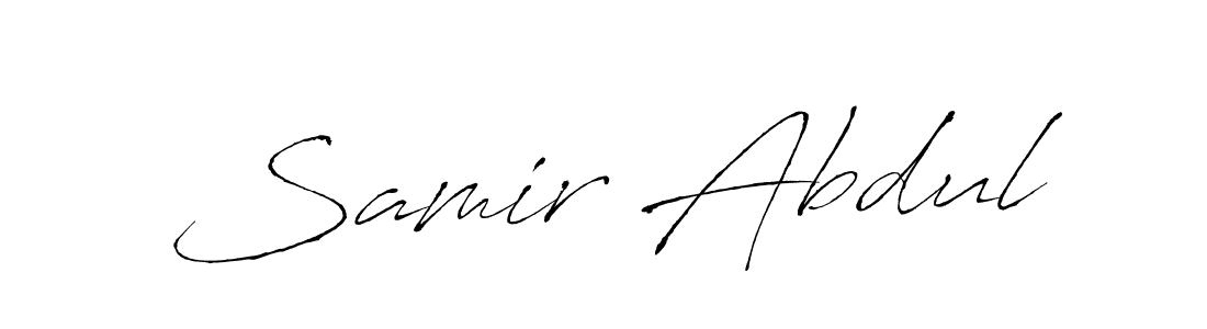 Design your own signature with our free online signature maker. With this signature software, you can create a handwritten (Antro_Vectra) signature for name Samir Abdul. Samir Abdul signature style 6 images and pictures png