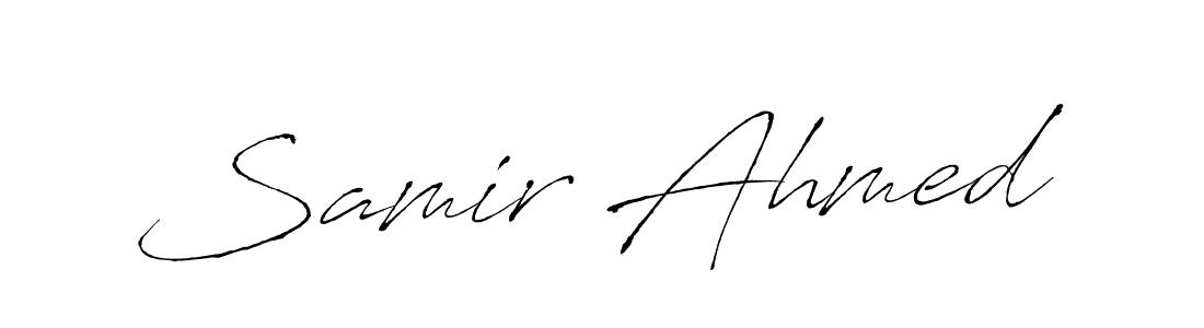 Antro_Vectra is a professional signature style that is perfect for those who want to add a touch of class to their signature. It is also a great choice for those who want to make their signature more unique. Get Samir Ahmed name to fancy signature for free. Samir Ahmed signature style 6 images and pictures png