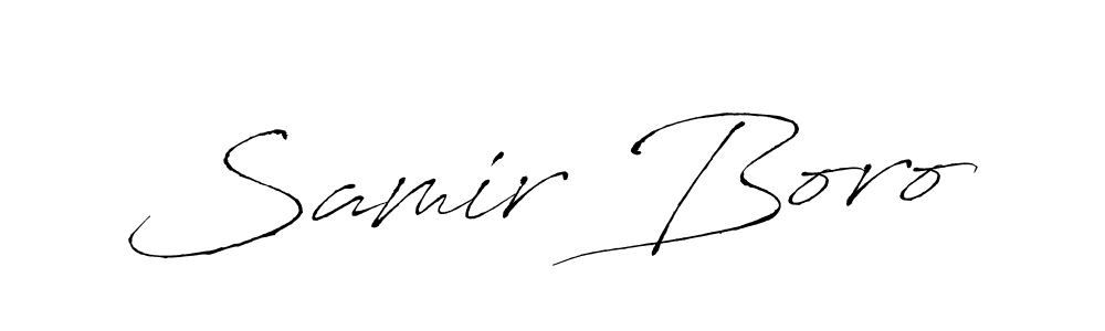 The best way (Antro_Vectra) to make a short signature is to pick only two or three words in your name. The name Samir Boro include a total of six letters. For converting this name. Samir Boro signature style 6 images and pictures png