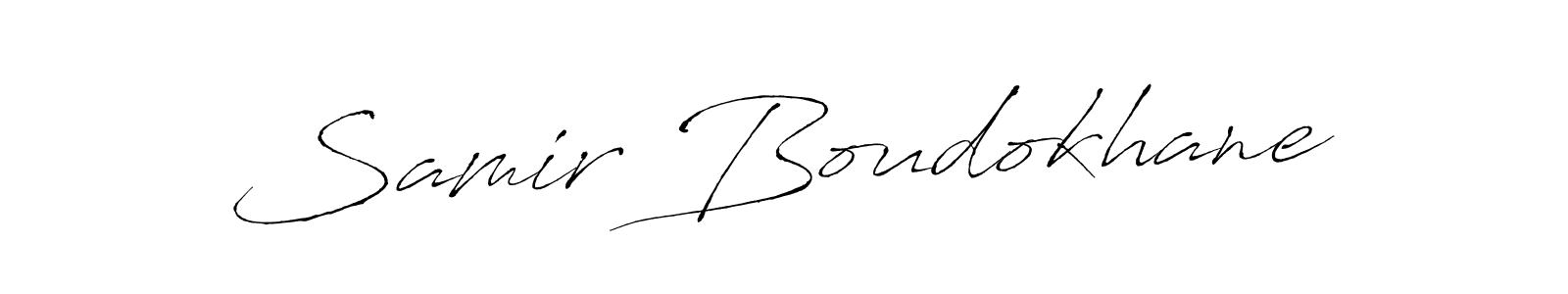 The best way (Antro_Vectra) to make a short signature is to pick only two or three words in your name. The name Samir Boudokhane include a total of six letters. For converting this name. Samir Boudokhane signature style 6 images and pictures png