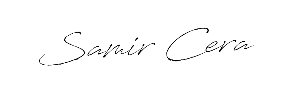 Samir Cera stylish signature style. Best Handwritten Sign (Antro_Vectra) for my name. Handwritten Signature Collection Ideas for my name Samir Cera. Samir Cera signature style 6 images and pictures png