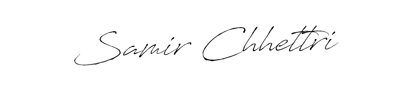 Samir Chhettri stylish signature style. Best Handwritten Sign (Antro_Vectra) for my name. Handwritten Signature Collection Ideas for my name Samir Chhettri. Samir Chhettri signature style 6 images and pictures png