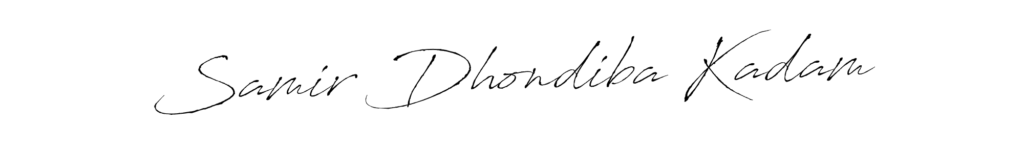 Create a beautiful signature design for name Samir Dhondiba Kadam. With this signature (Antro_Vectra) fonts, you can make a handwritten signature for free. Samir Dhondiba Kadam signature style 6 images and pictures png
