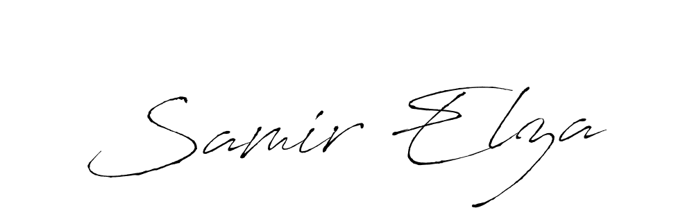 Samir Elza stylish signature style. Best Handwritten Sign (Antro_Vectra) for my name. Handwritten Signature Collection Ideas for my name Samir Elza. Samir Elza signature style 6 images and pictures png