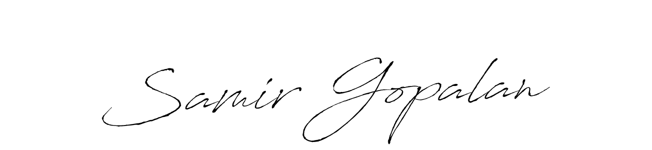 It looks lik you need a new signature style for name Samir Gopalan. Design unique handwritten (Antro_Vectra) signature with our free signature maker in just a few clicks. Samir Gopalan signature style 6 images and pictures png