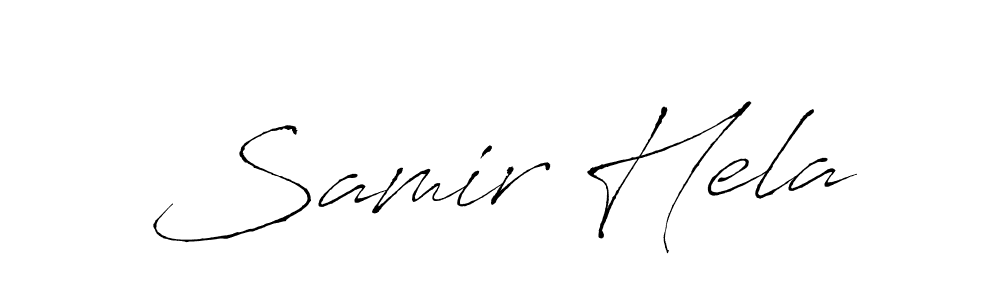 Antro_Vectra is a professional signature style that is perfect for those who want to add a touch of class to their signature. It is also a great choice for those who want to make their signature more unique. Get Samir Hela name to fancy signature for free. Samir Hela signature style 6 images and pictures png