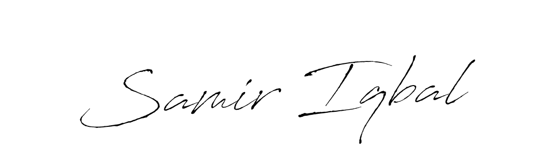 Use a signature maker to create a handwritten signature online. With this signature software, you can design (Antro_Vectra) your own signature for name Samir Iqbal. Samir Iqbal signature style 6 images and pictures png