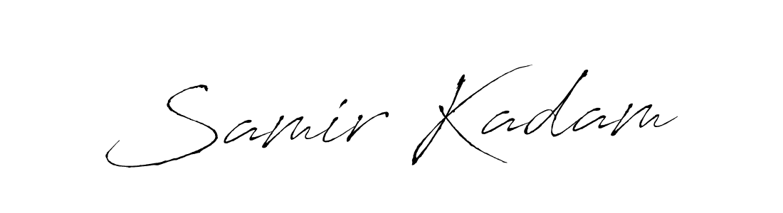 The best way (Antro_Vectra) to make a short signature is to pick only two or three words in your name. The name Samir Kadam include a total of six letters. For converting this name. Samir Kadam signature style 6 images and pictures png