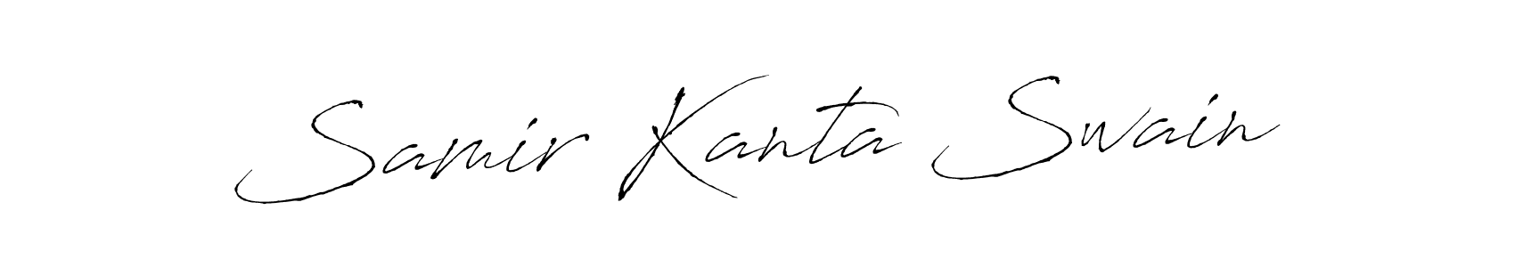 The best way (Antro_Vectra) to make a short signature is to pick only two or three words in your name. The name Samir Kanta Swain include a total of six letters. For converting this name. Samir Kanta Swain signature style 6 images and pictures png