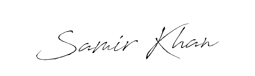 It looks lik you need a new signature style for name Samir Khan. Design unique handwritten (Antro_Vectra) signature with our free signature maker in just a few clicks. Samir Khan signature style 6 images and pictures png