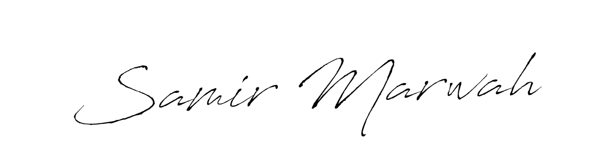 You should practise on your own different ways (Antro_Vectra) to write your name (Samir Marwah) in signature. don't let someone else do it for you. Samir Marwah signature style 6 images and pictures png