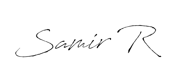 This is the best signature style for the Samir R name. Also you like these signature font (Antro_Vectra). Mix name signature. Samir R signature style 6 images and pictures png