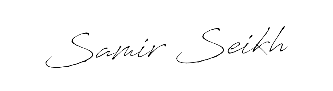 Samir Seikh stylish signature style. Best Handwritten Sign (Antro_Vectra) for my name. Handwritten Signature Collection Ideas for my name Samir Seikh. Samir Seikh signature style 6 images and pictures png