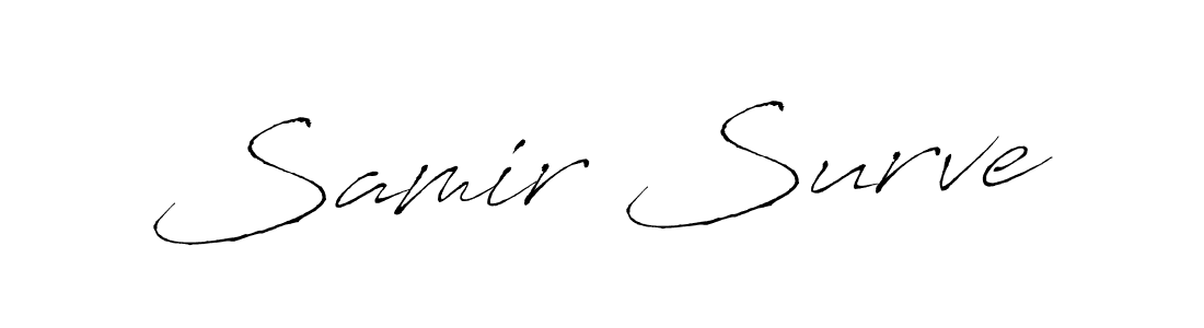 if you are searching for the best signature style for your name Samir Surve. so please give up your signature search. here we have designed multiple signature styles  using Antro_Vectra. Samir Surve signature style 6 images and pictures png