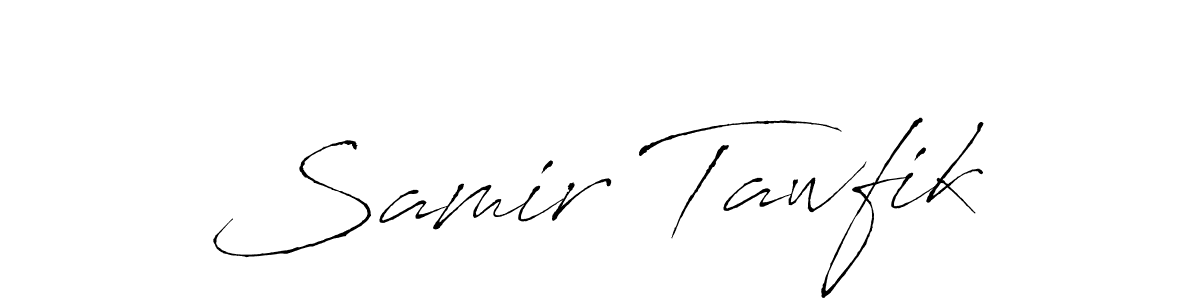 The best way (Antro_Vectra) to make a short signature is to pick only two or three words in your name. The name Samir Tawfik include a total of six letters. For converting this name. Samir Tawfik signature style 6 images and pictures png