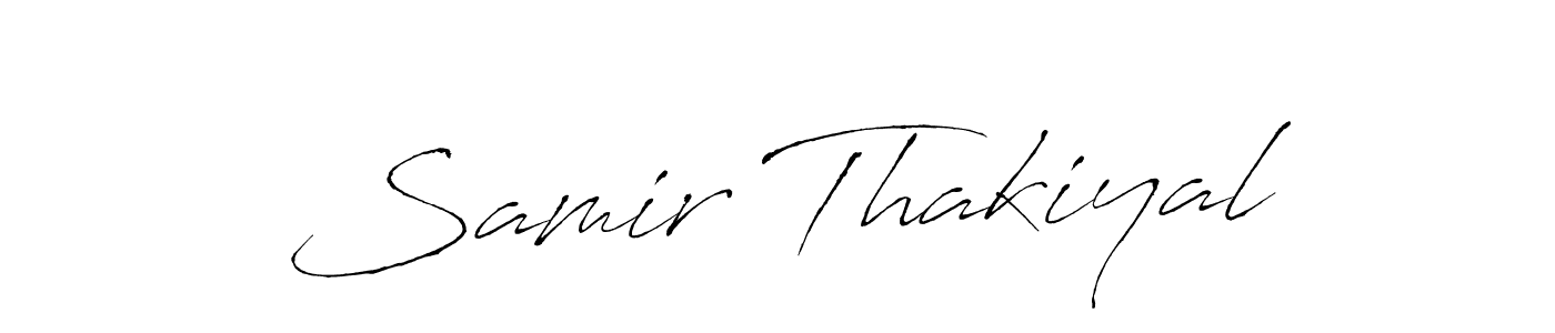 You should practise on your own different ways (Antro_Vectra) to write your name (Samir Thakiyal) in signature. don't let someone else do it for you. Samir Thakiyal signature style 6 images and pictures png