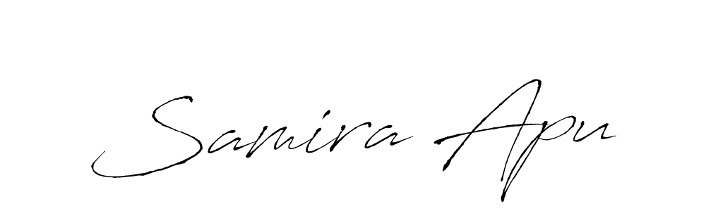 Make a beautiful signature design for name Samira Apu. Use this online signature maker to create a handwritten signature for free. Samira Apu signature style 6 images and pictures png