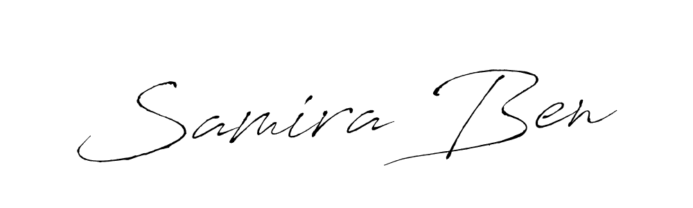 Also we have Samira Ben name is the best signature style. Create professional handwritten signature collection using Antro_Vectra autograph style. Samira Ben signature style 6 images and pictures png