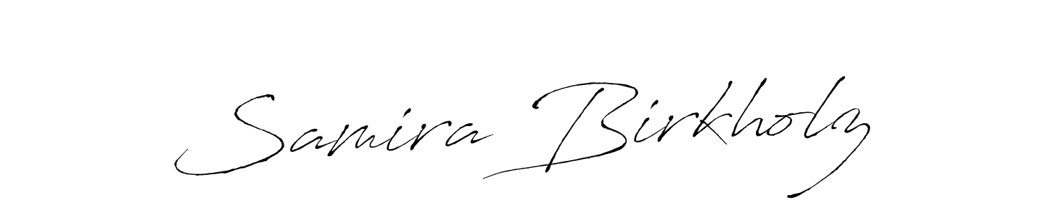 You should practise on your own different ways (Antro_Vectra) to write your name (Samira Birkholz) in signature. don't let someone else do it for you. Samira Birkholz signature style 6 images and pictures png