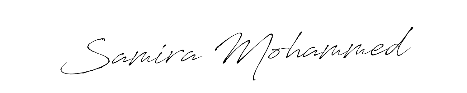 Create a beautiful signature design for name Samira Mohammed. With this signature (Antro_Vectra) fonts, you can make a handwritten signature for free. Samira Mohammed signature style 6 images and pictures png