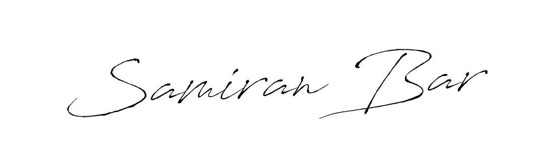 Create a beautiful signature design for name Samiran Bar. With this signature (Antro_Vectra) fonts, you can make a handwritten signature for free. Samiran Bar signature style 6 images and pictures png