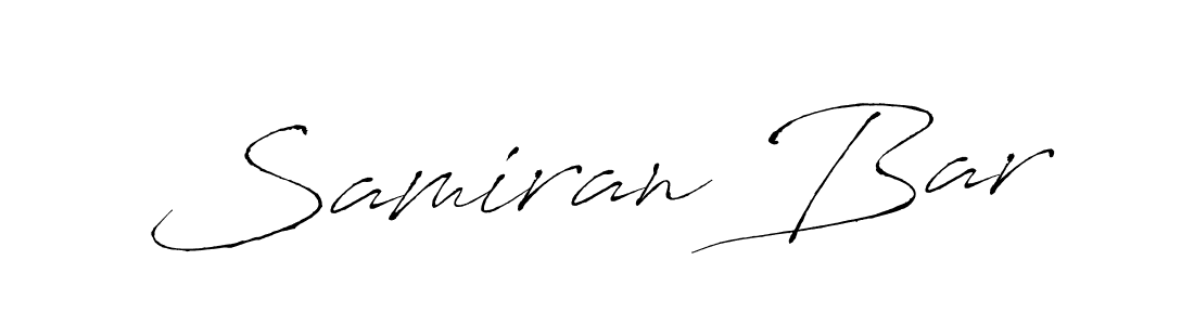 Use a signature maker to create a handwritten signature online. With this signature software, you can design (Antro_Vectra) your own signature for name Samiran Bar. Samiran Bar signature style 6 images and pictures png