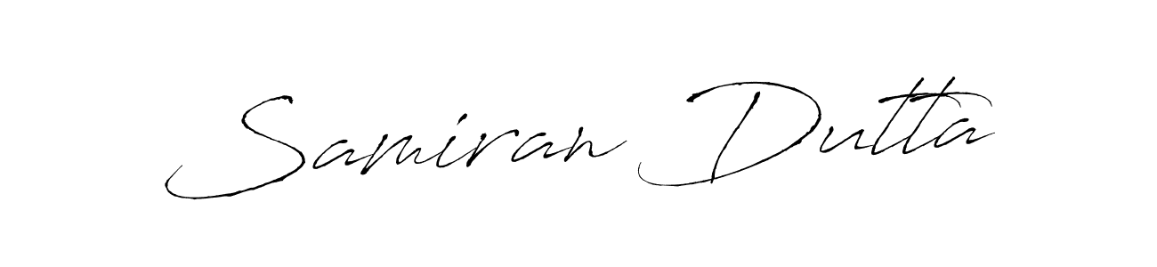 It looks lik you need a new signature style for name Samiran Dutta. Design unique handwritten (Antro_Vectra) signature with our free signature maker in just a few clicks. Samiran Dutta signature style 6 images and pictures png