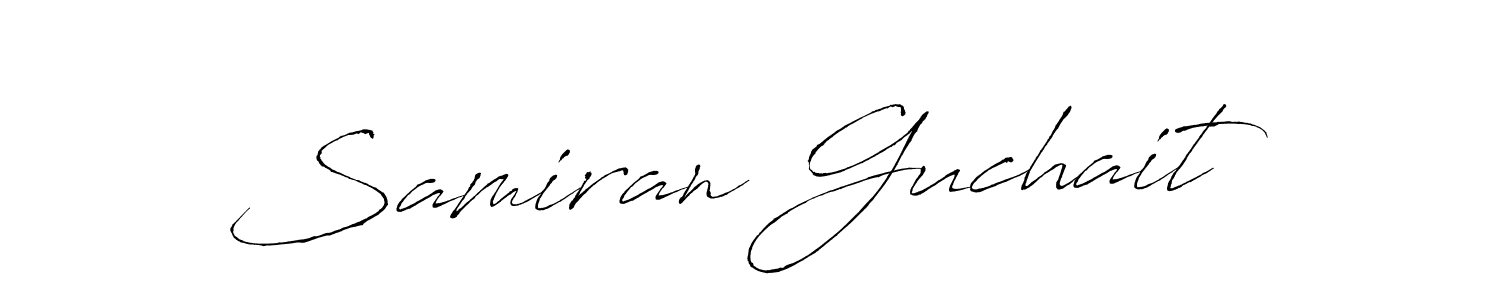 Samiran Guchait stylish signature style. Best Handwritten Sign (Antro_Vectra) for my name. Handwritten Signature Collection Ideas for my name Samiran Guchait. Samiran Guchait signature style 6 images and pictures png