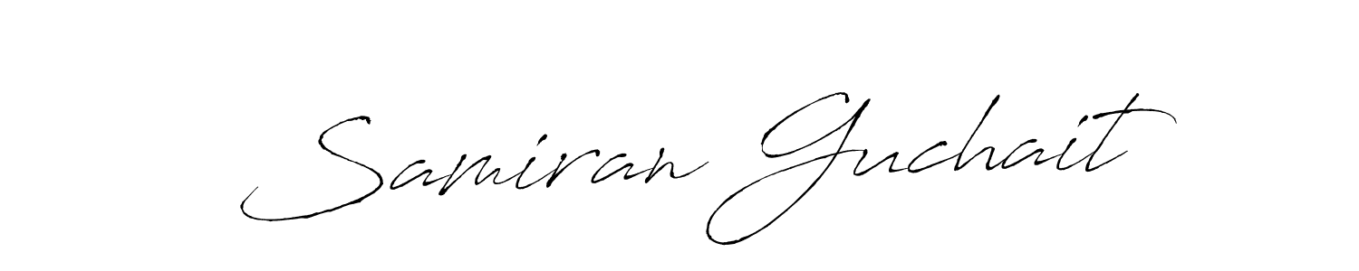 Use a signature maker to create a handwritten signature online. With this signature software, you can design (Antro_Vectra) your own signature for name Samiran Guchait. Samiran Guchait signature style 6 images and pictures png