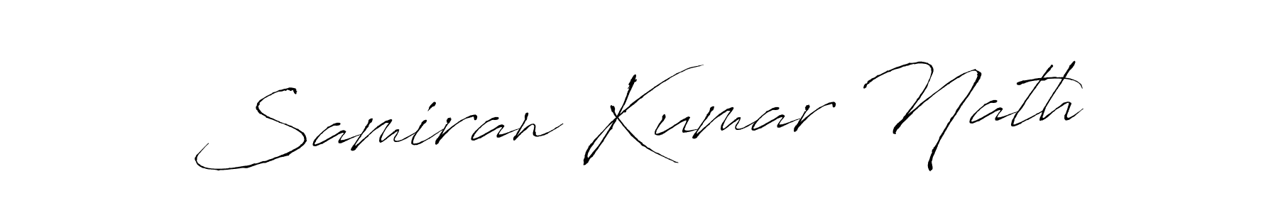 The best way (Antro_Vectra) to make a short signature is to pick only two or three words in your name. The name Samiran Kumar Nath include a total of six letters. For converting this name. Samiran Kumar Nath signature style 6 images and pictures png