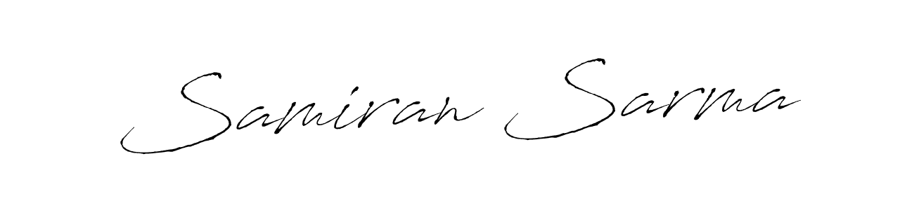 Design your own signature with our free online signature maker. With this signature software, you can create a handwritten (Antro_Vectra) signature for name Samiran Sarma. Samiran Sarma signature style 6 images and pictures png