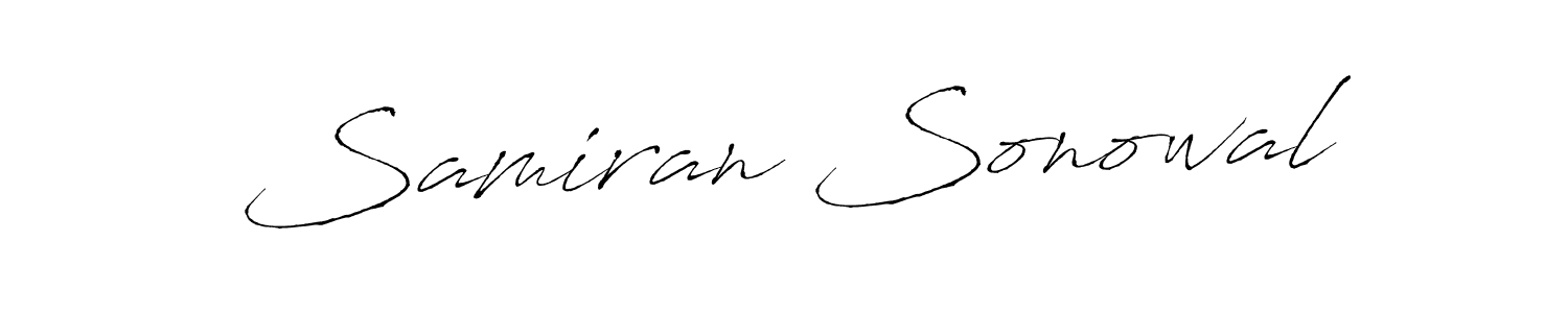 Also we have Samiran Sonowal name is the best signature style. Create professional handwritten signature collection using Antro_Vectra autograph style. Samiran Sonowal signature style 6 images and pictures png