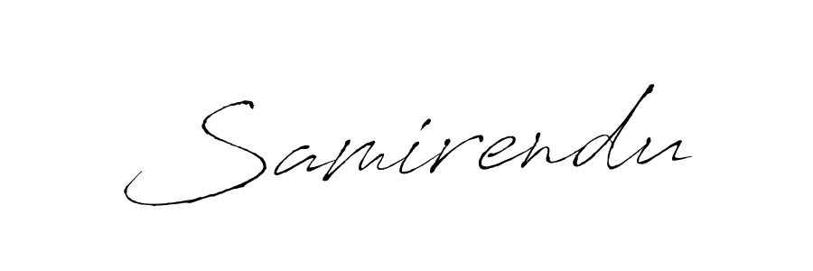 How to make Samirendu signature? Antro_Vectra is a professional autograph style. Create handwritten signature for Samirendu name. Samirendu signature style 6 images and pictures png