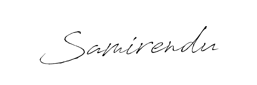 How to make Samirendu signature? Antro_Vectra is a professional autograph style. Create handwritten signature for Samirendu name. Samirendu signature style 6 images and pictures png