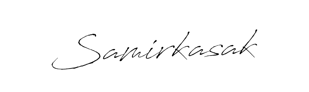 Use a signature maker to create a handwritten signature online. With this signature software, you can design (Antro_Vectra) your own signature for name Samirkasak. Samirkasak signature style 6 images and pictures png
