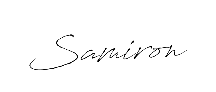 Antro_Vectra is a professional signature style that is perfect for those who want to add a touch of class to their signature. It is also a great choice for those who want to make their signature more unique. Get Samiron name to fancy signature for free. Samiron signature style 6 images and pictures png