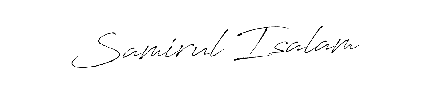 Use a signature maker to create a handwritten signature online. With this signature software, you can design (Antro_Vectra) your own signature for name Samirul Isalam. Samirul Isalam signature style 6 images and pictures png