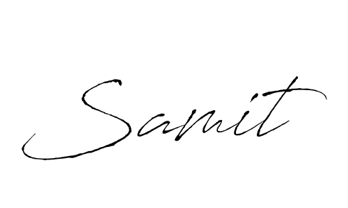 The best way (Antro_Vectra) to make a short signature is to pick only two or three words in your name. The name Samit include a total of six letters. For converting this name. Samit signature style 6 images and pictures png