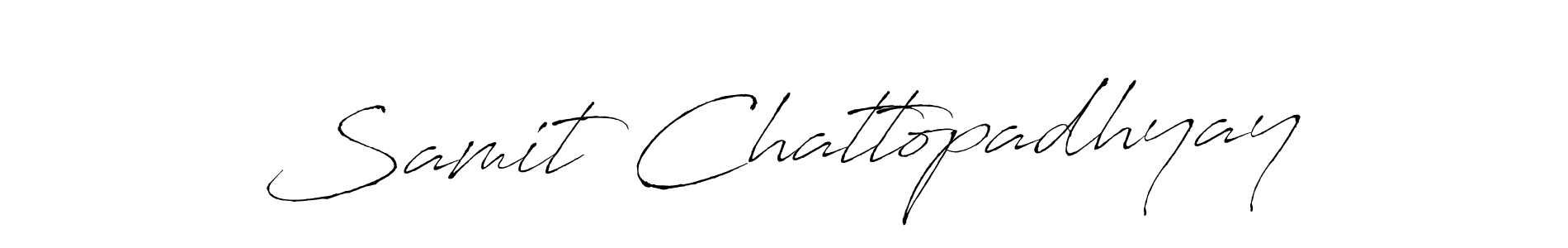 Make a beautiful signature design for name Samit Chattopadhyay. With this signature (Antro_Vectra) style, you can create a handwritten signature for free. Samit Chattopadhyay signature style 6 images and pictures png