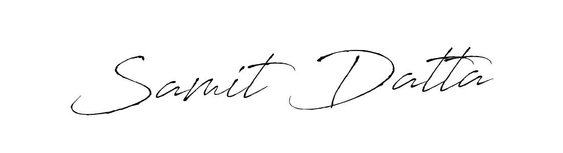 Make a beautiful signature design for name Samit Datta. With this signature (Antro_Vectra) style, you can create a handwritten signature for free. Samit Datta signature style 6 images and pictures png