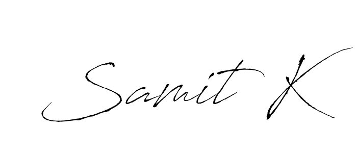 Best and Professional Signature Style for Samit K. Antro_Vectra Best Signature Style Collection. Samit K signature style 6 images and pictures png