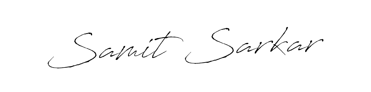 Create a beautiful signature design for name Samit Sarkar. With this signature (Antro_Vectra) fonts, you can make a handwritten signature for free. Samit Sarkar signature style 6 images and pictures png