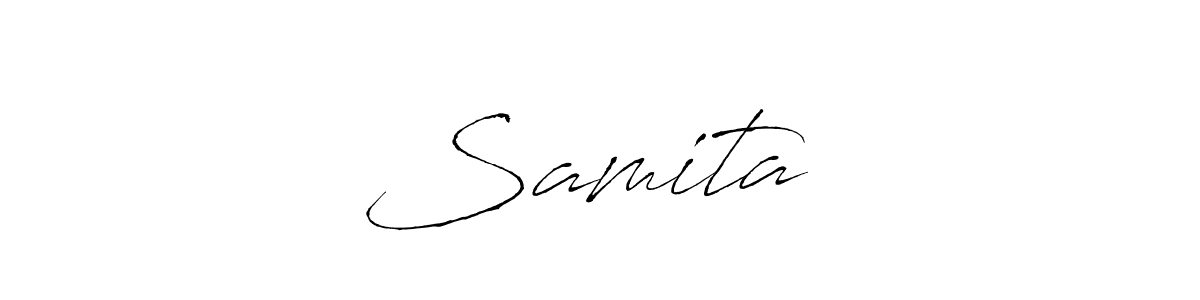 Make a beautiful signature design for name Samitaᥫ᭡. With this signature (Antro_Vectra) style, you can create a handwritten signature for free. Samitaᥫ᭡ signature style 6 images and pictures png
