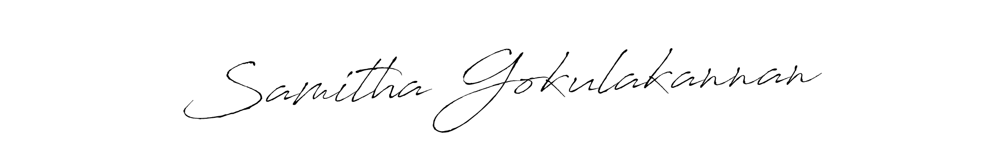You should practise on your own different ways (Antro_Vectra) to write your name (Samitha Gokulakannan) in signature. don't let someone else do it for you. Samitha Gokulakannan signature style 6 images and pictures png